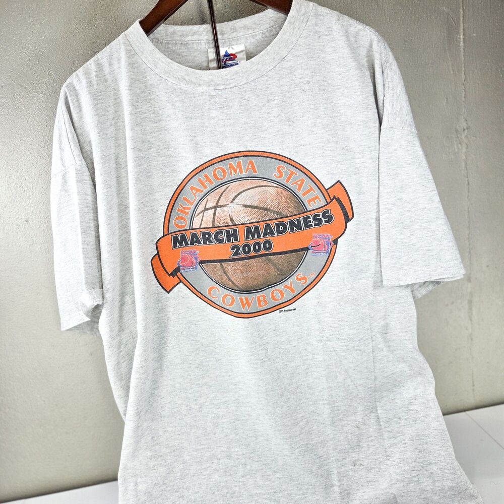 Vintage 2000 Oklahoma State Cowboys March Madness T-Shirt XXL NCAA Basketball